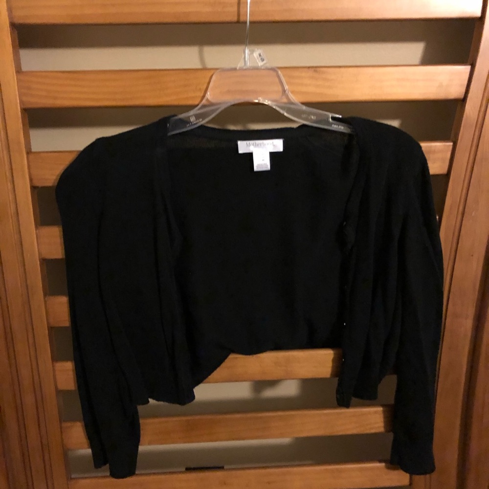 EUC 3/4 sleeve maternity sweater black M